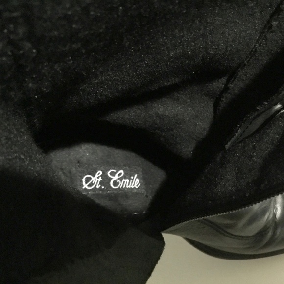 St. Emile leather knee high lace up zip boots - Picture 6 of 16